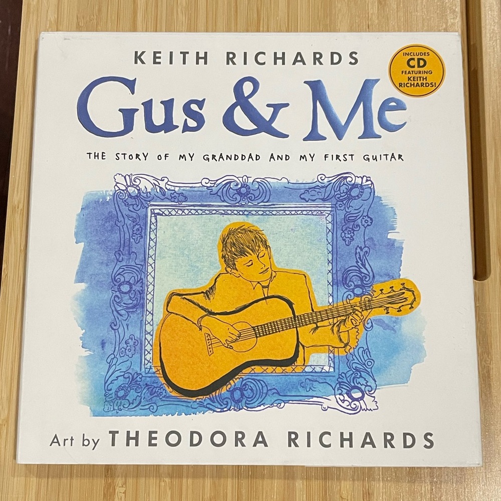 “Gus & Me” the Story of My Granddad & My First Guitar by Keith Richards NEW w/cd